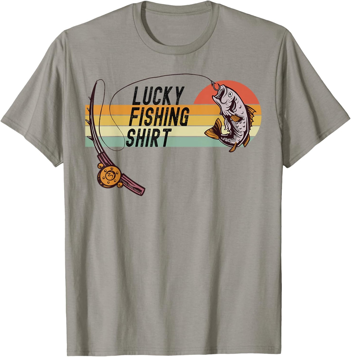 Funny Fisherman's Lucky Fishing Shirt Father's Day T-Shirt - T-Shirt | Sand