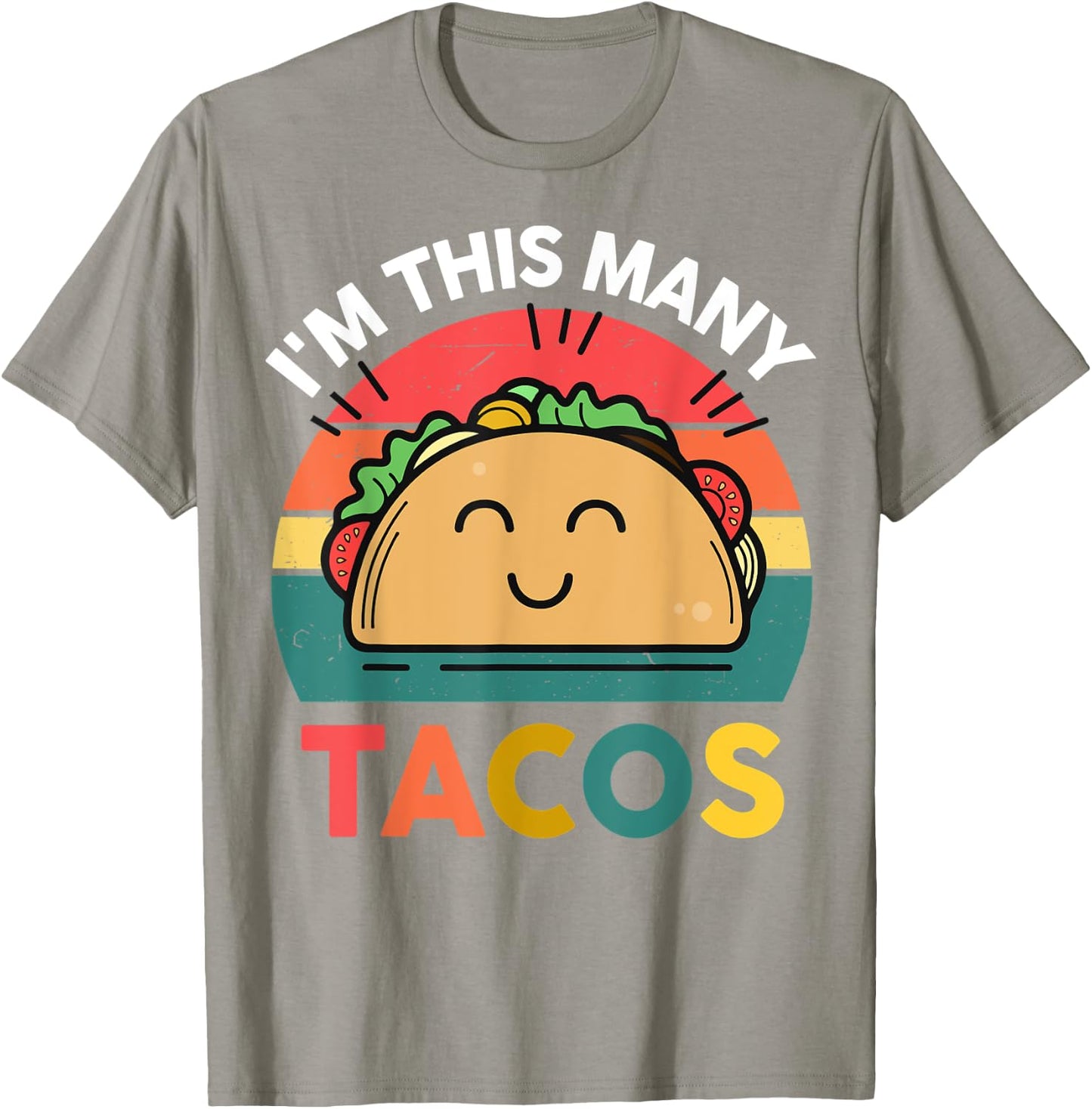Cute Taco Shirt I'm This Many Tacos Twosday Birthday Party T-Shirt - T-Shirt | Sand