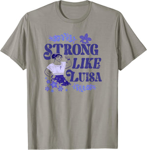 Disney Encanto Strong Like Luisa Inspirational T-Shirt - T-Shirt | Sand