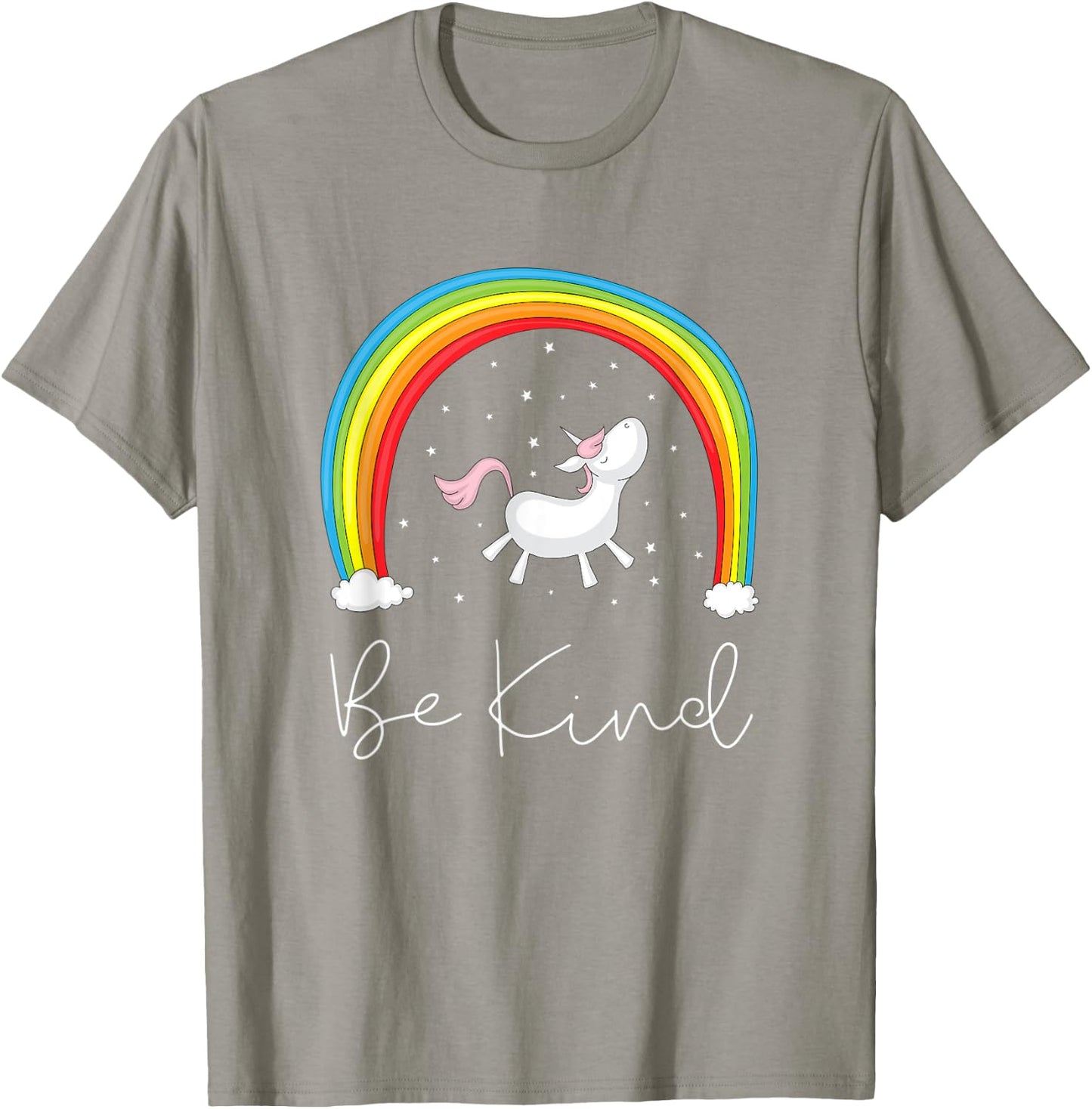 Be kind unicorn rainbow orange anti bullying T-Shirt - T-Shirt | Sand