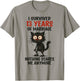 13th Wedding Anniversary, I Survived 13 Years of Marriage T-Shirt - T-Shirt | Sand