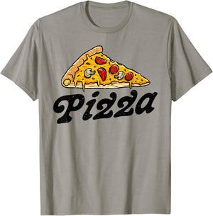 Pizza Day Retro Vintage 60s 70s Women Men Italian Food Lover T-Shirt - T-Shirt | Sand