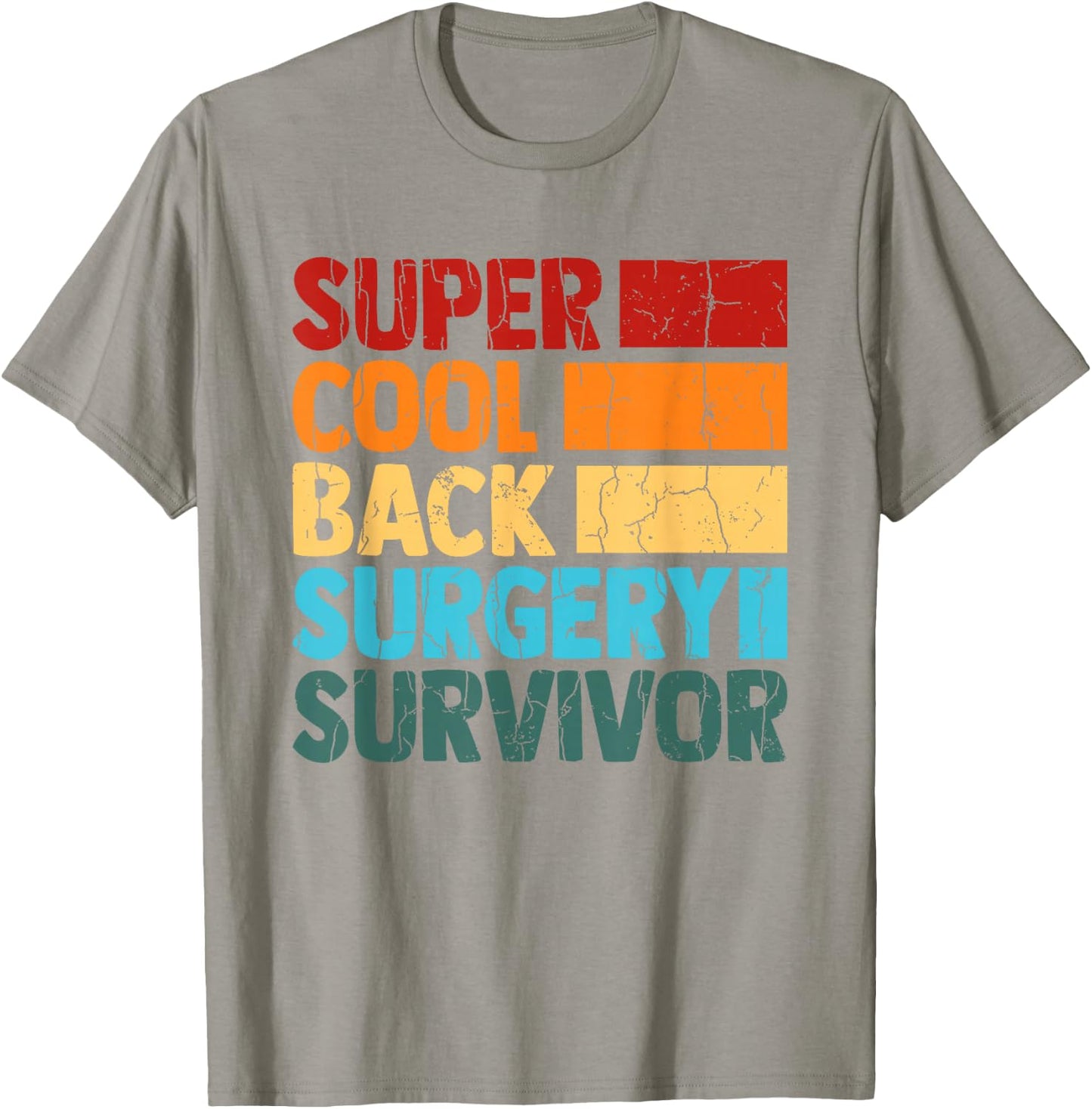 Back Surgery Survivor Funny Scoliosis Spinal Graphic T-Shirt - T-Shirt | Sand