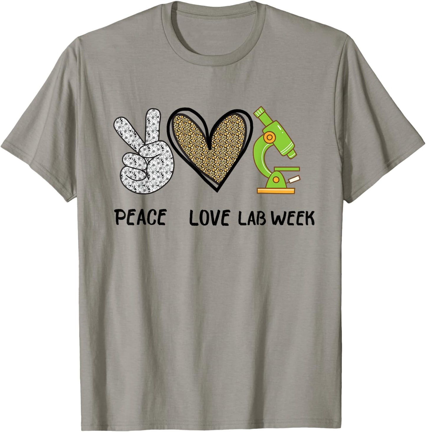 Peach Love Lab Week 2022 Laboratory Tech Technologist T-Shirt - T-Shirt | Sand