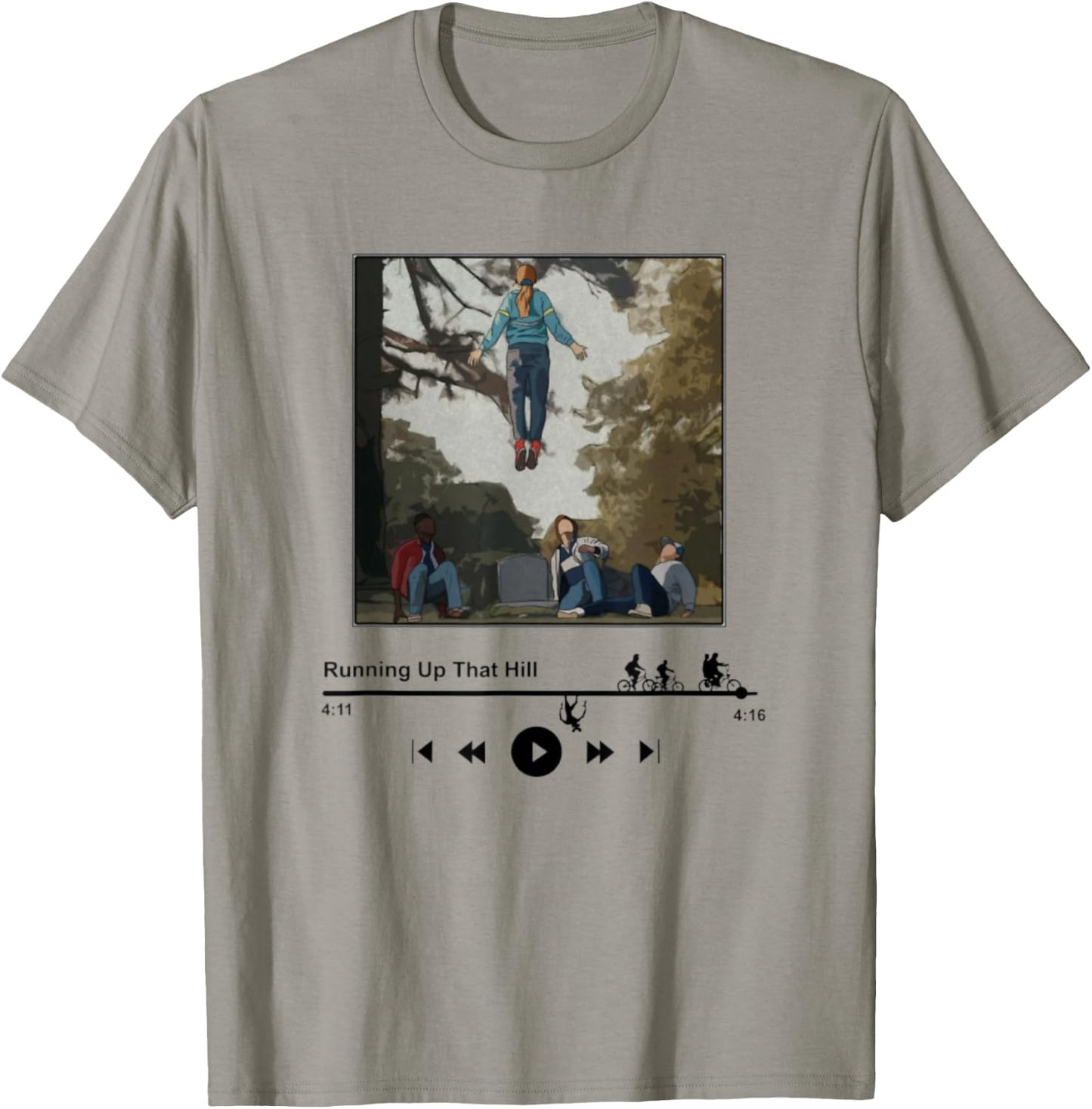 Running Up That Hill T-Shirt - T-Shirt | Sand