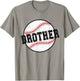 Baseball Brother Of A Baseball Player Brother T-Shirt - T-Shirt | Sand