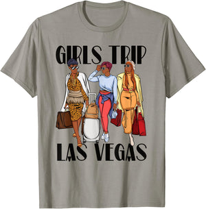 Girls Trip Las Vegas Vacation Weekend Black Women T-Shirt - T-Shirt | Sand