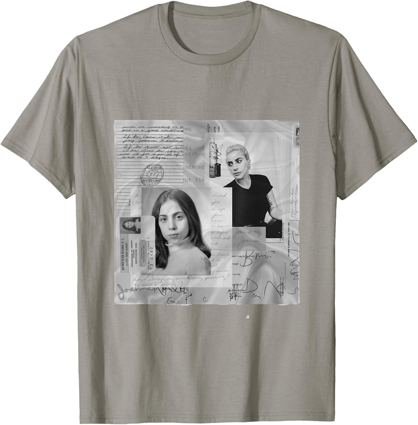 Lady Gaga Official Joanne White Photo T-Shirt - T-Shirt | Sand