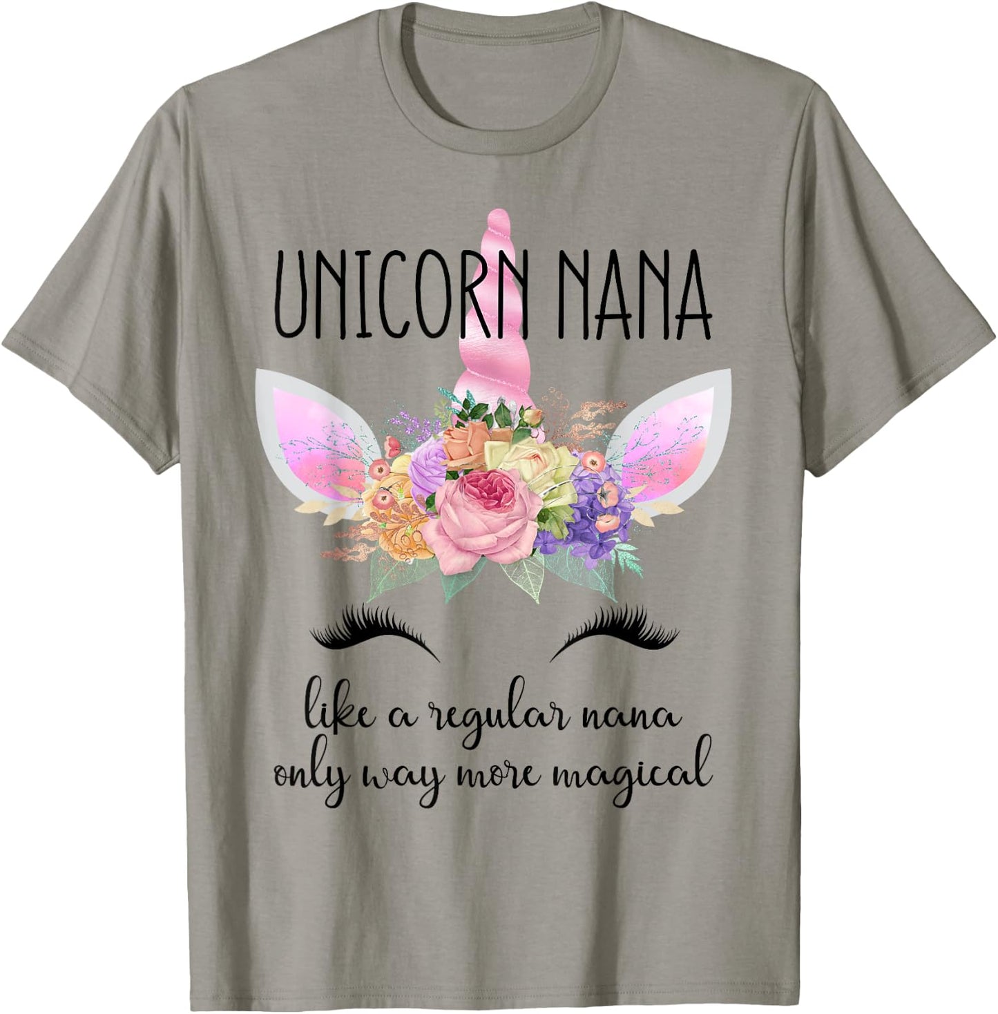 Unicorn Grandma of the Birthday Girl Unicorn Nana T-Shirt - T-Shirt | Sand