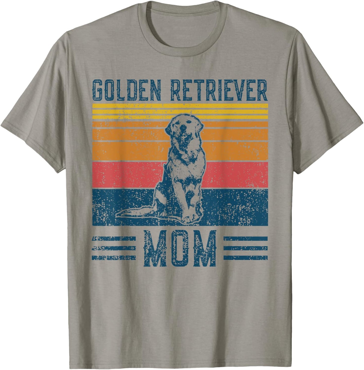 Dog Golden Retriever Mom - Vintage Golden Retriever Mom T-Shirt - T-Shirt | Sand
