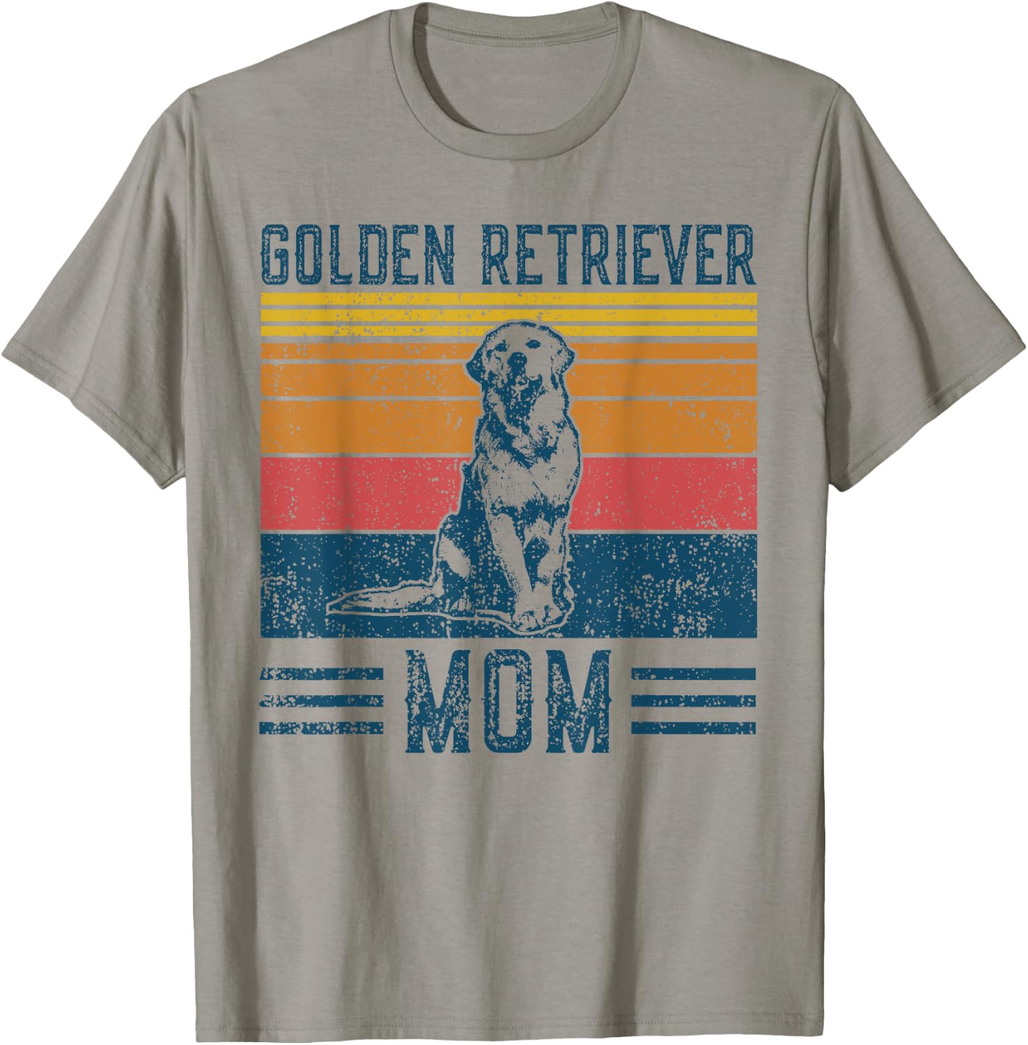 Dog Golden Retriever Mom - Vintage Golden Retriever Mom T-Shirt - T-Shirt | Sand