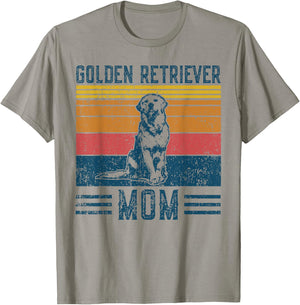 Dog Golden Retriever Mom - Vintage Golden Retriever Mom T-Shirt - T-Shirt | Sand