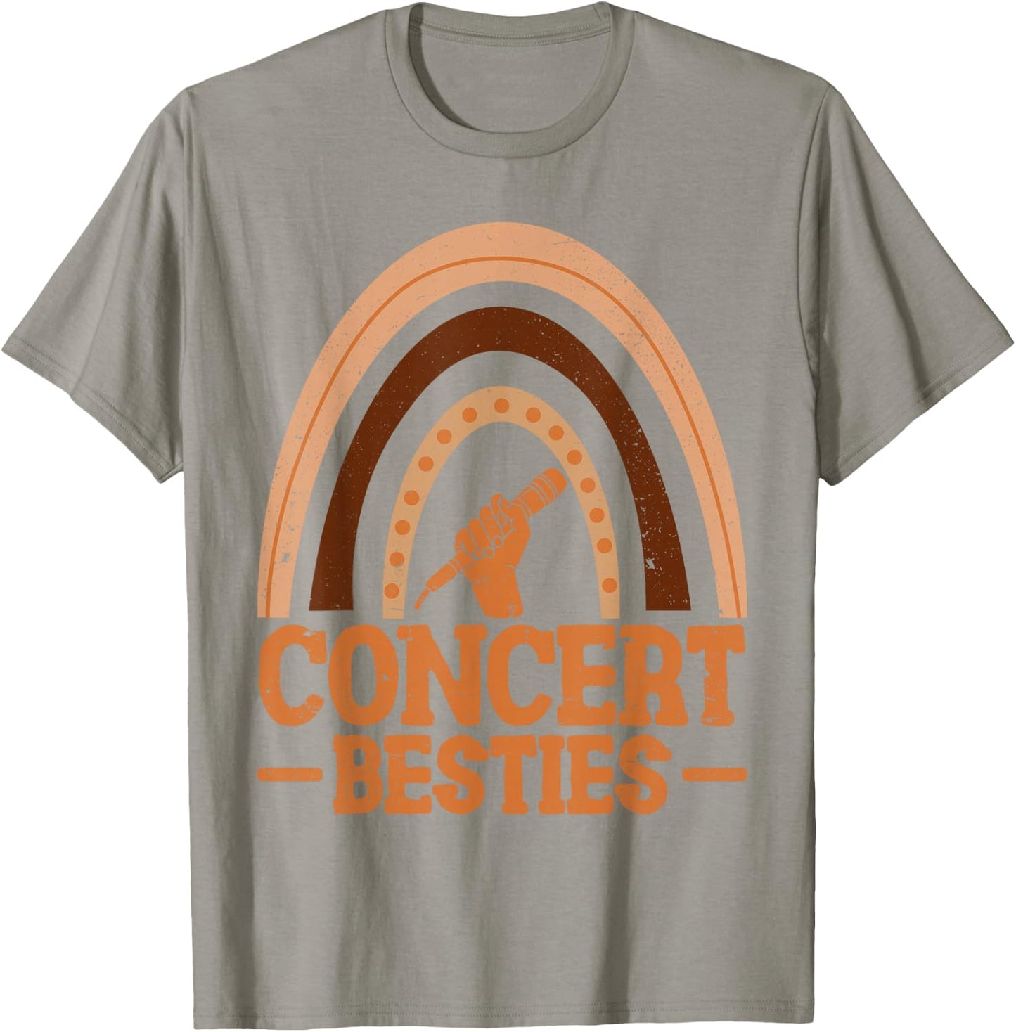 Concert Besties BFF Best Friends Bestie T-Shirt - T-Shirt | Sand