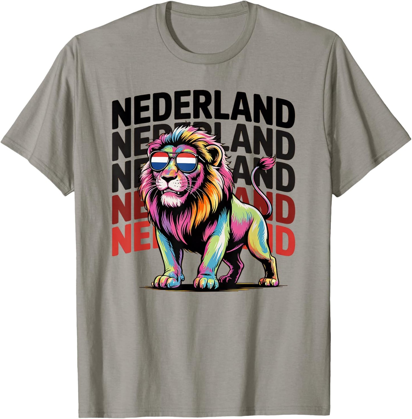 Proud Nederland Boys Oranje Dad Netherlands Hup Holland Lion T-Shirt - T-Shirt | Sand