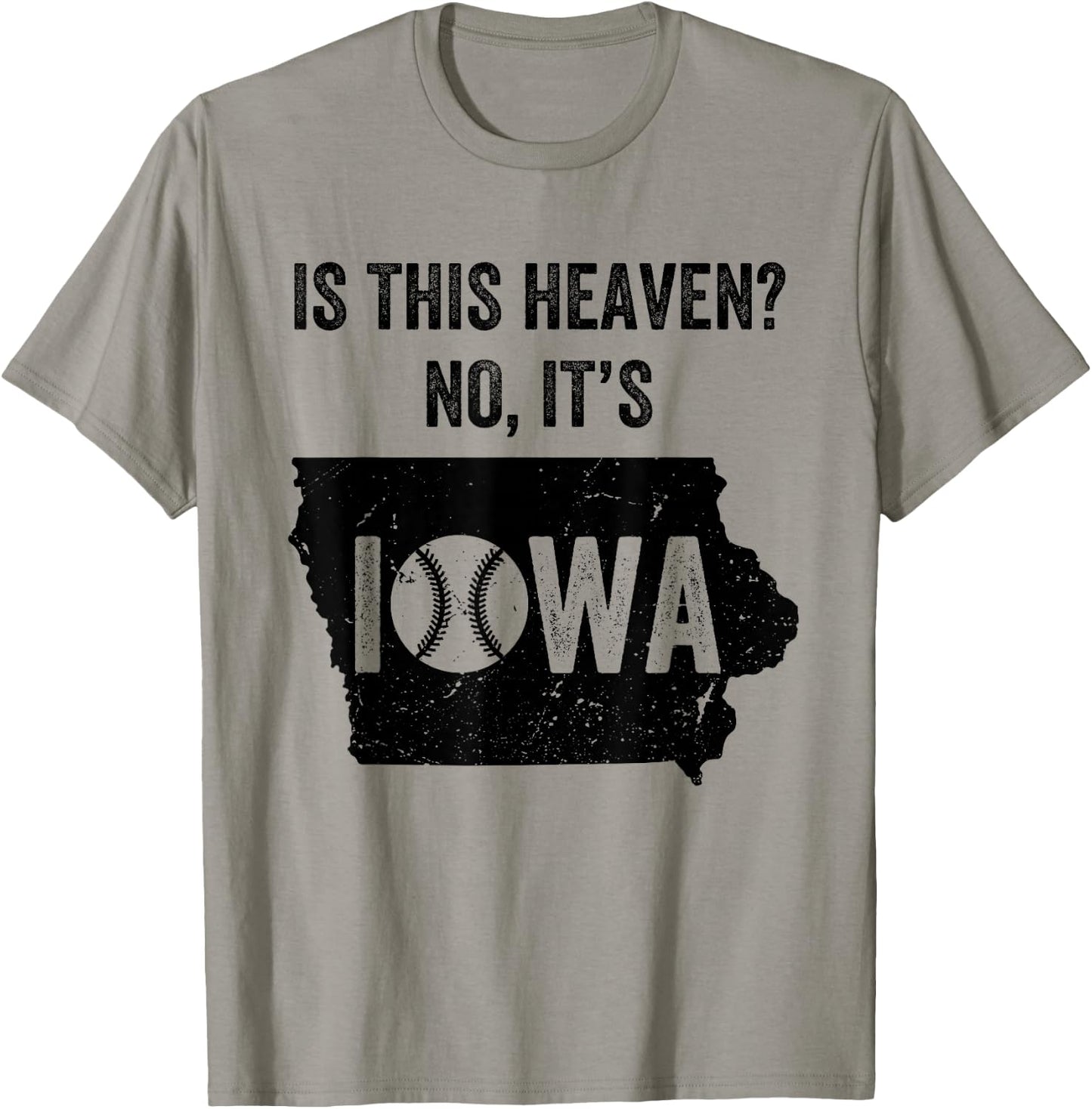 is This Heaven No It's Iowa Vintage Field of Baseball Dreams T-Shirt - T-Shirt | Sand