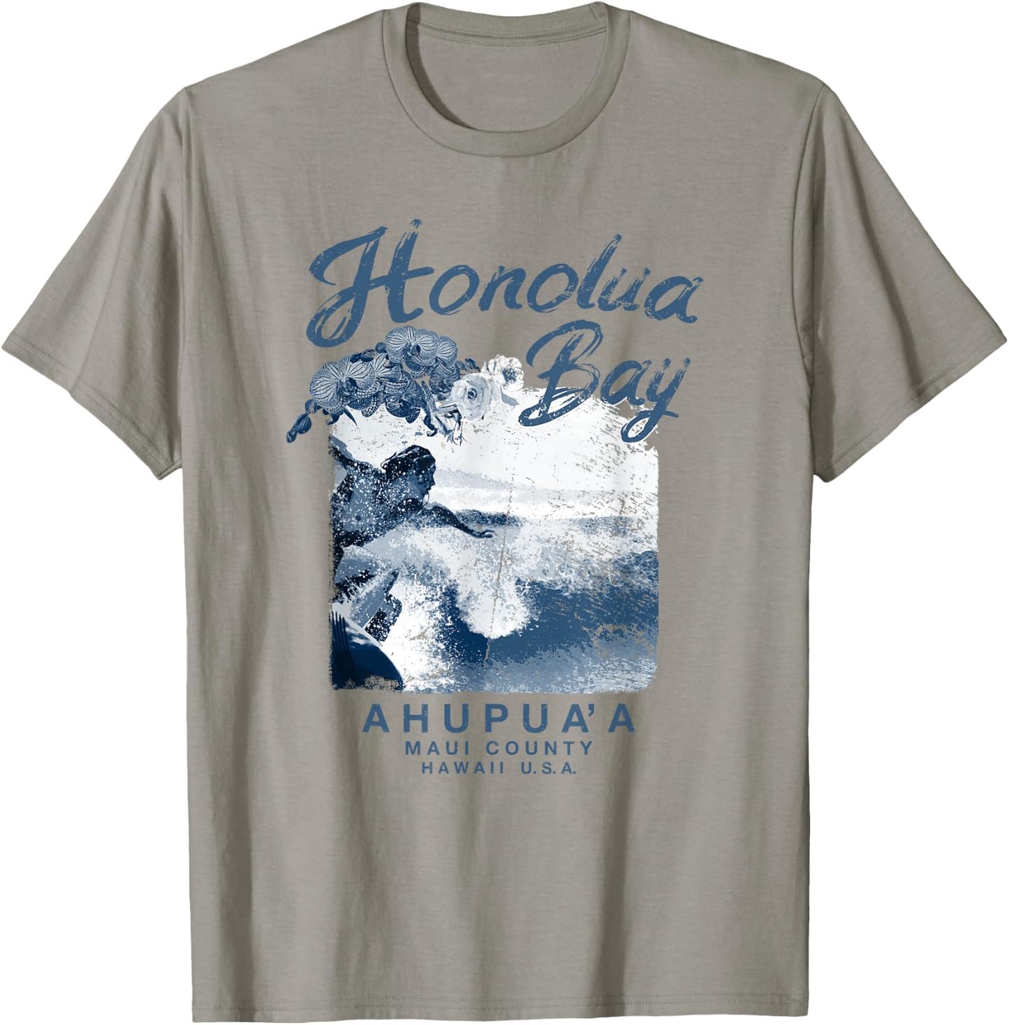 Hawaii Honolua Bay Maui Vintage Hawaiian Surfer T-Shirt - T-Shirt | Sand