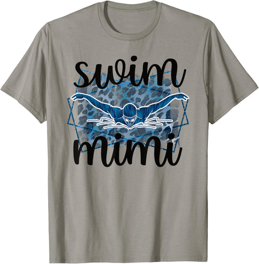 Proud Swim Mimi Of A Swimmer Mimi Grandma T-Shirt - T-Shirt | Sand