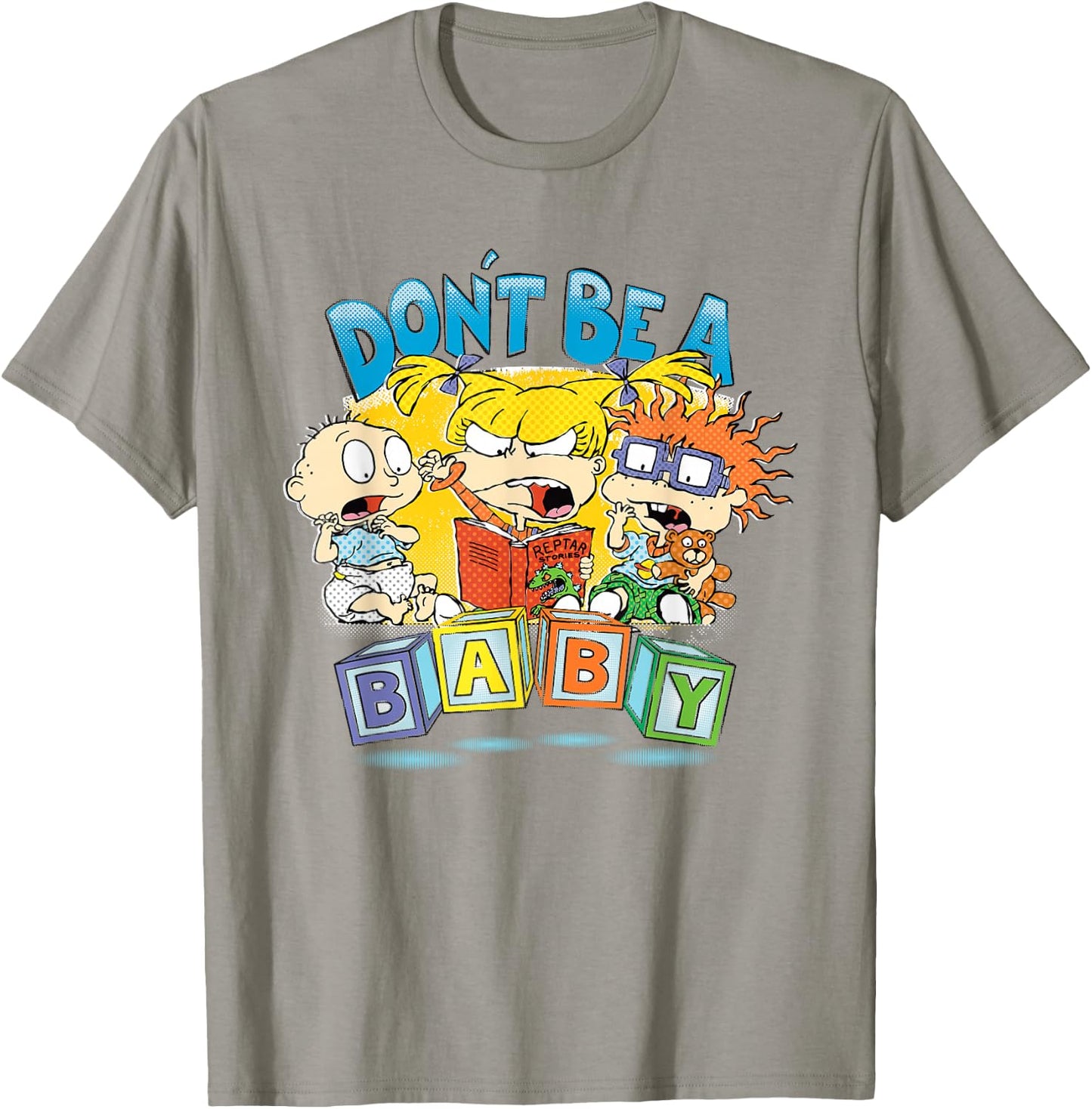 Rugrats Don't Be a Baby Blocks T-Shirt - T-Shirt | Sand
