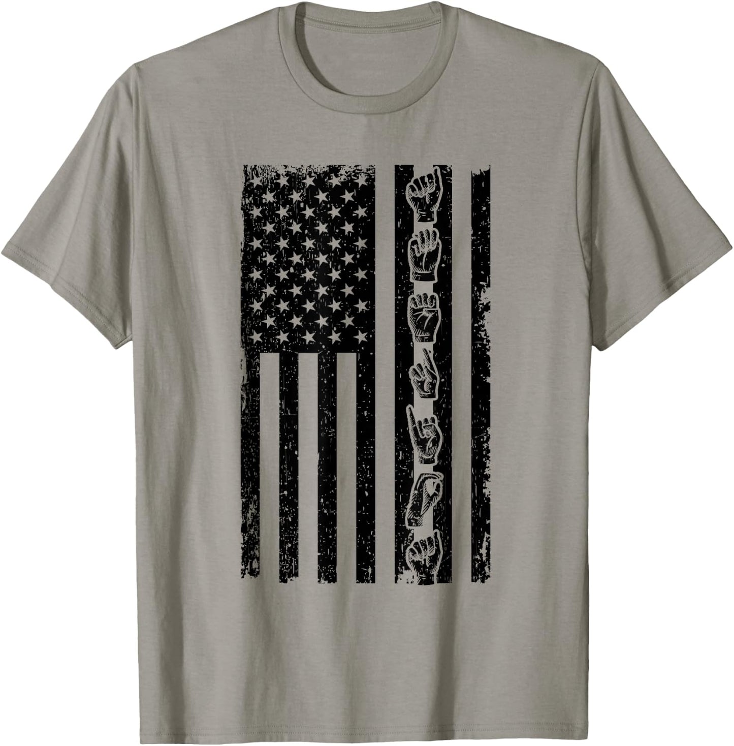 ASL Flag - Sign Language Gift Deaf Gift ASL Teacher Gift Women T-Shirt - T-Shirt | Sand