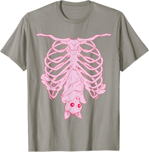 Nu Goth, Witchy Pastel Goth Aesthetic, Creepy Cute Bat T-Shirt - T-Shirt | Sand