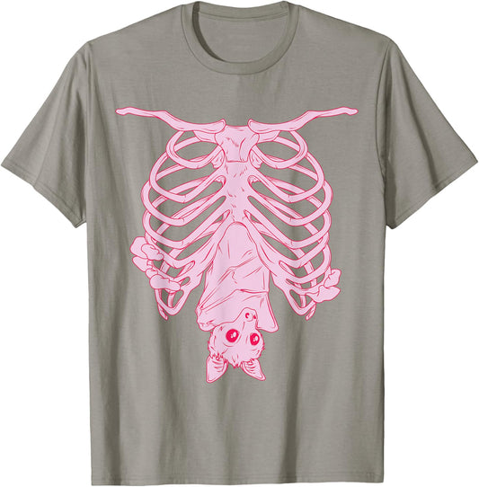 Nu Goth, Witchy Pastel Goth Aesthetic, Creepy Cute Bat T-Shirt - T-Shirt | Sand