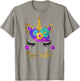 Big Sister Unicorn Birthday Girl Unicorn Gift T-Shirt - T-Shirt | Sand