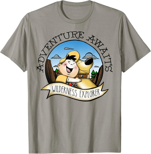 Disney Pixar Up Russell Dug Vintage Hug Graphic T-Shirt - T-Shirt | Sand
