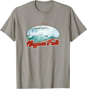 Niagara Falls Phototext T-Shirt - T-Shirt | Sand