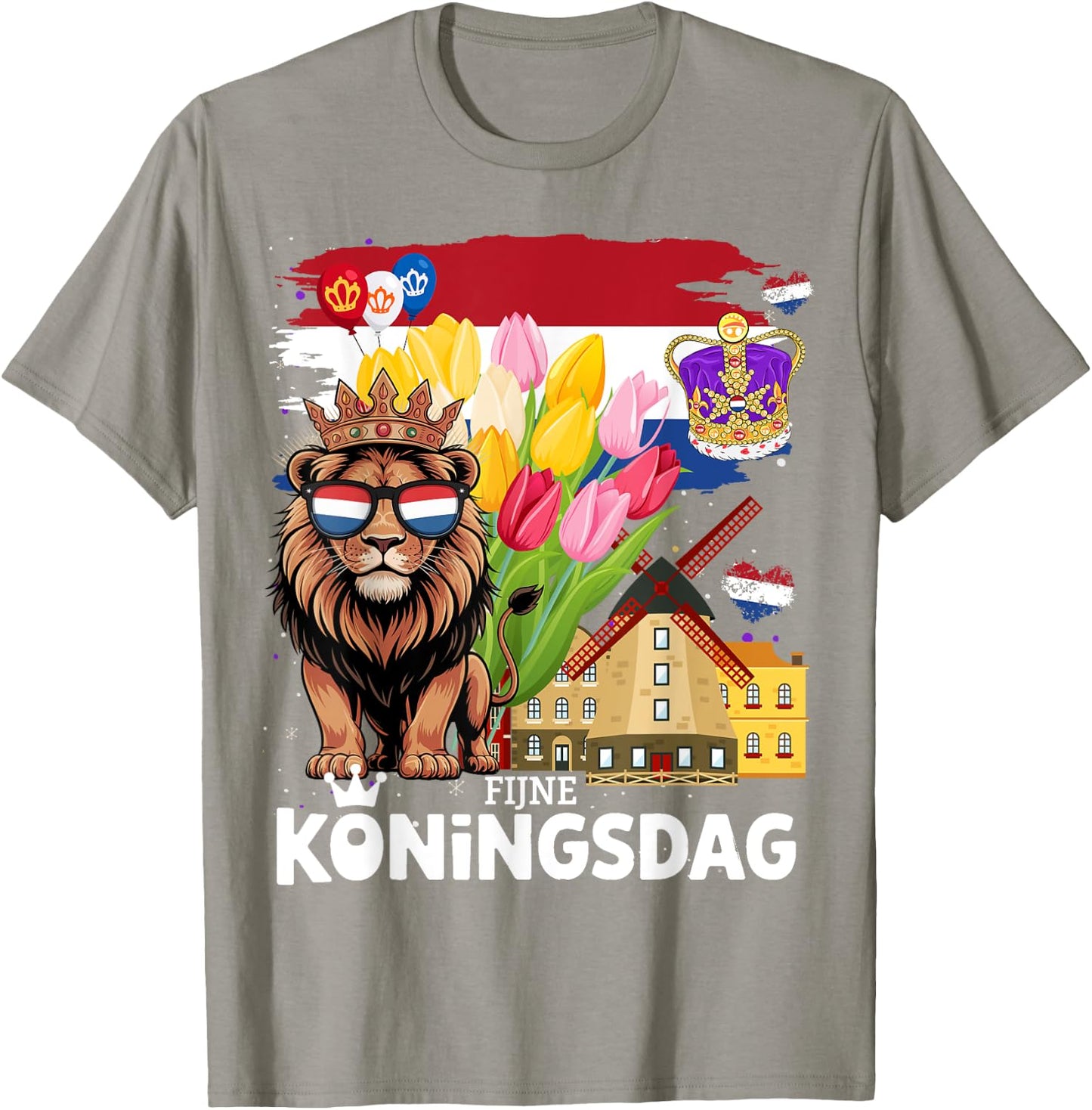 Nederland Flag Outfit Idea For Kids & Koningsdag King’s Day T-Shirt - T-Shirt | Sand