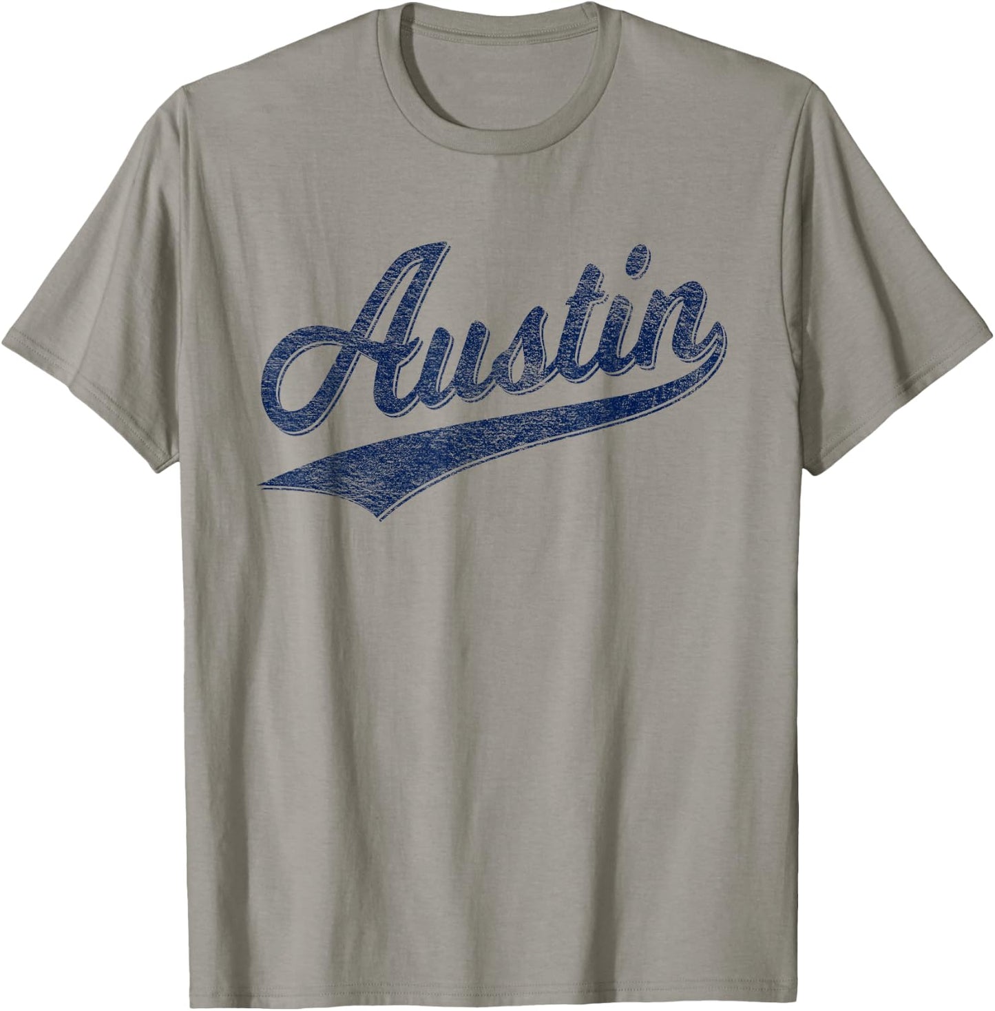 Austin Texas Varsity Script Vintage Sports Jersey Style T-Shirt - T-Shirt | Sand
