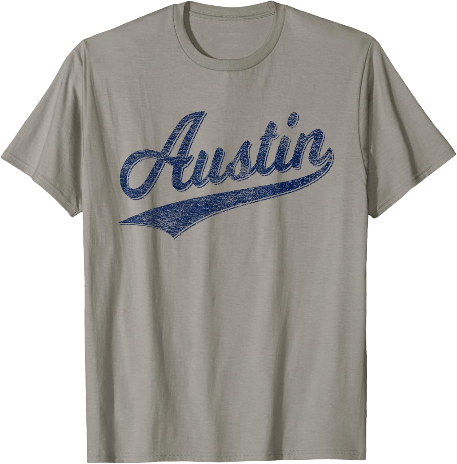 Austin Texas Varsity Script Vintage Sports Jersey Style T-Shirt - T-Shirt | Sand