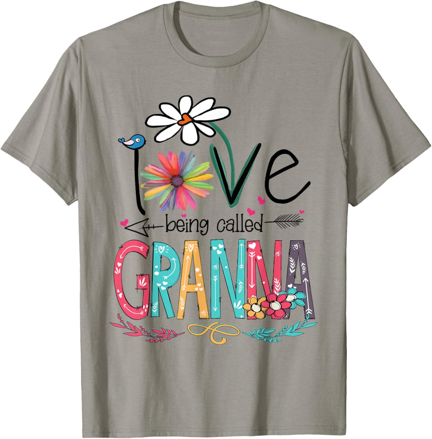 I Love Being Called Granna Sunflower Shirt T-Shirt - T-Shirt | Sand