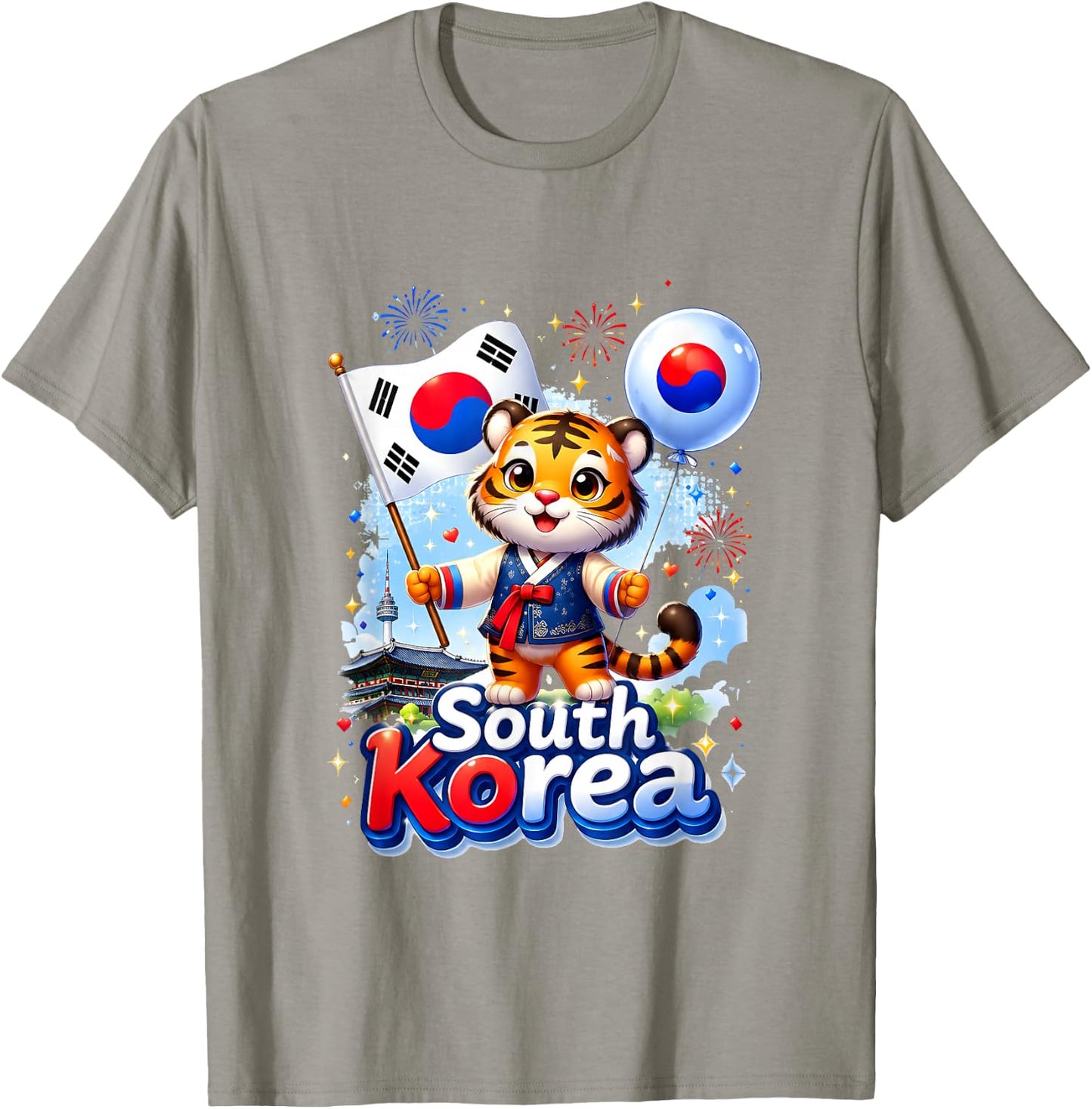 South Korea Korea Flag /Women/Youth/Kid T-Shirt - T-Shirt | Sand