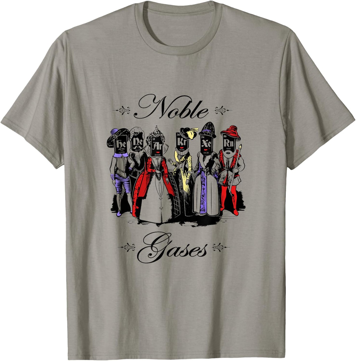Funny Science - Noble Gases - Men & Women Science Sh T-Shirt - T-Shirt | Sand
