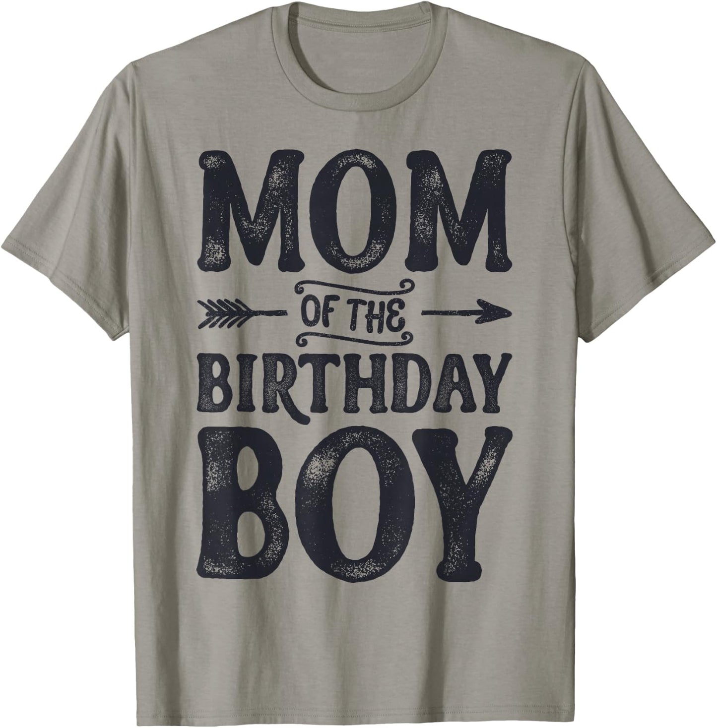 Mom of the Birthday Boy Funny Mother Mama Family Matching T-Shirt - T-Shirt | Sand