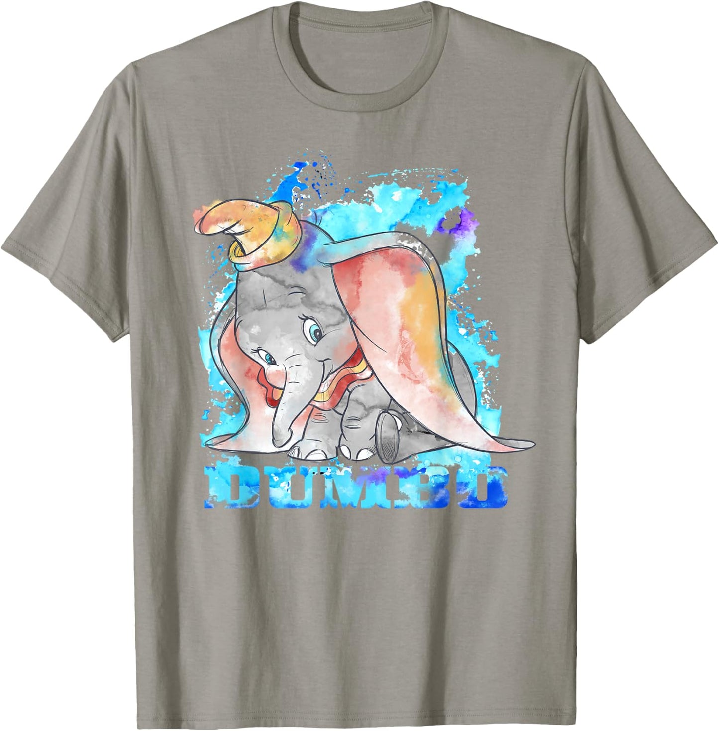 Disney Dumbo Watercolor Portrait Small T-Shirt - T-Shirt | Sand