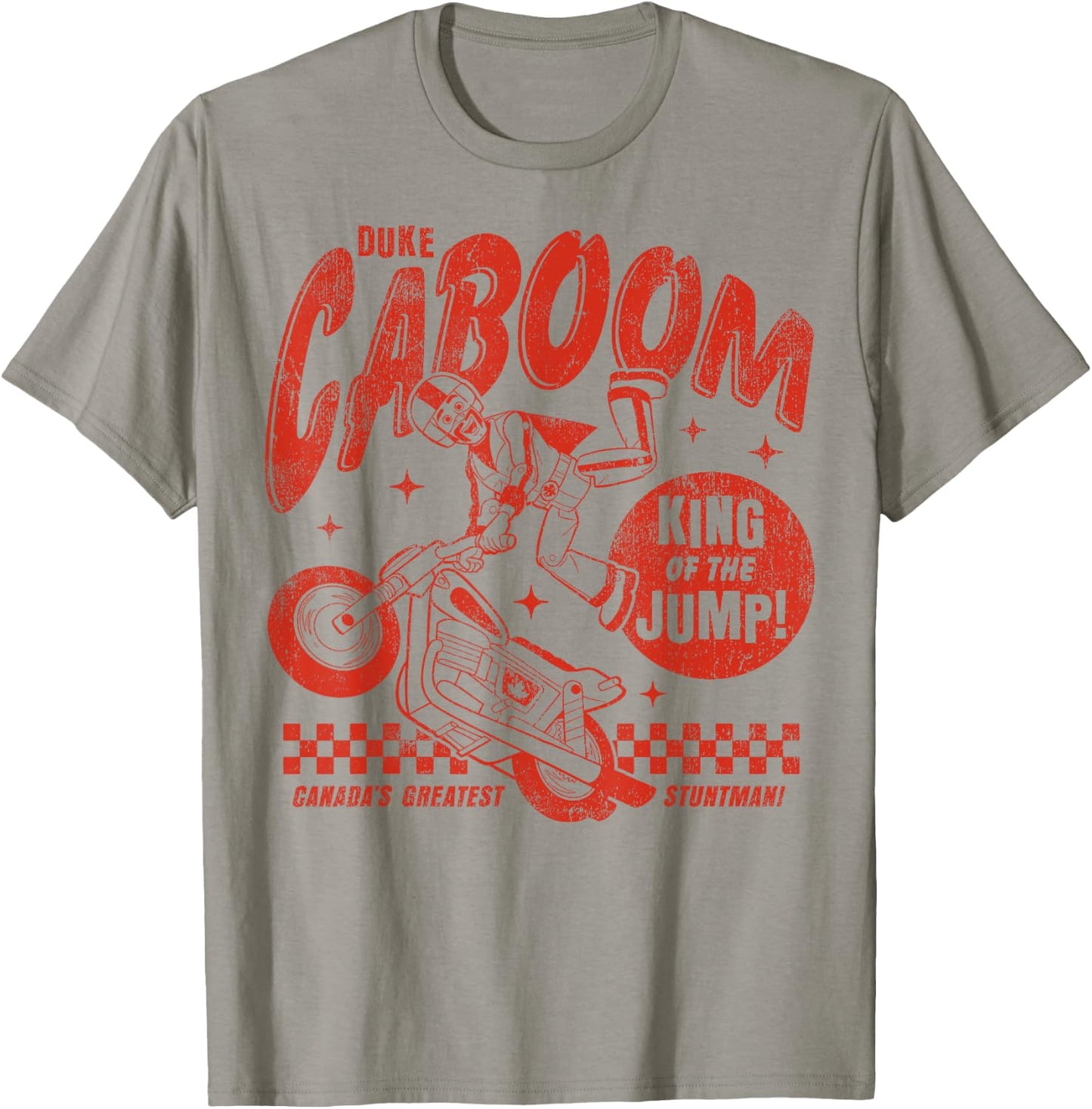 Disney Pixar Toy Story 4 Duke Caboom Outline Sketch T-Shirt - T-Shirt | Sand