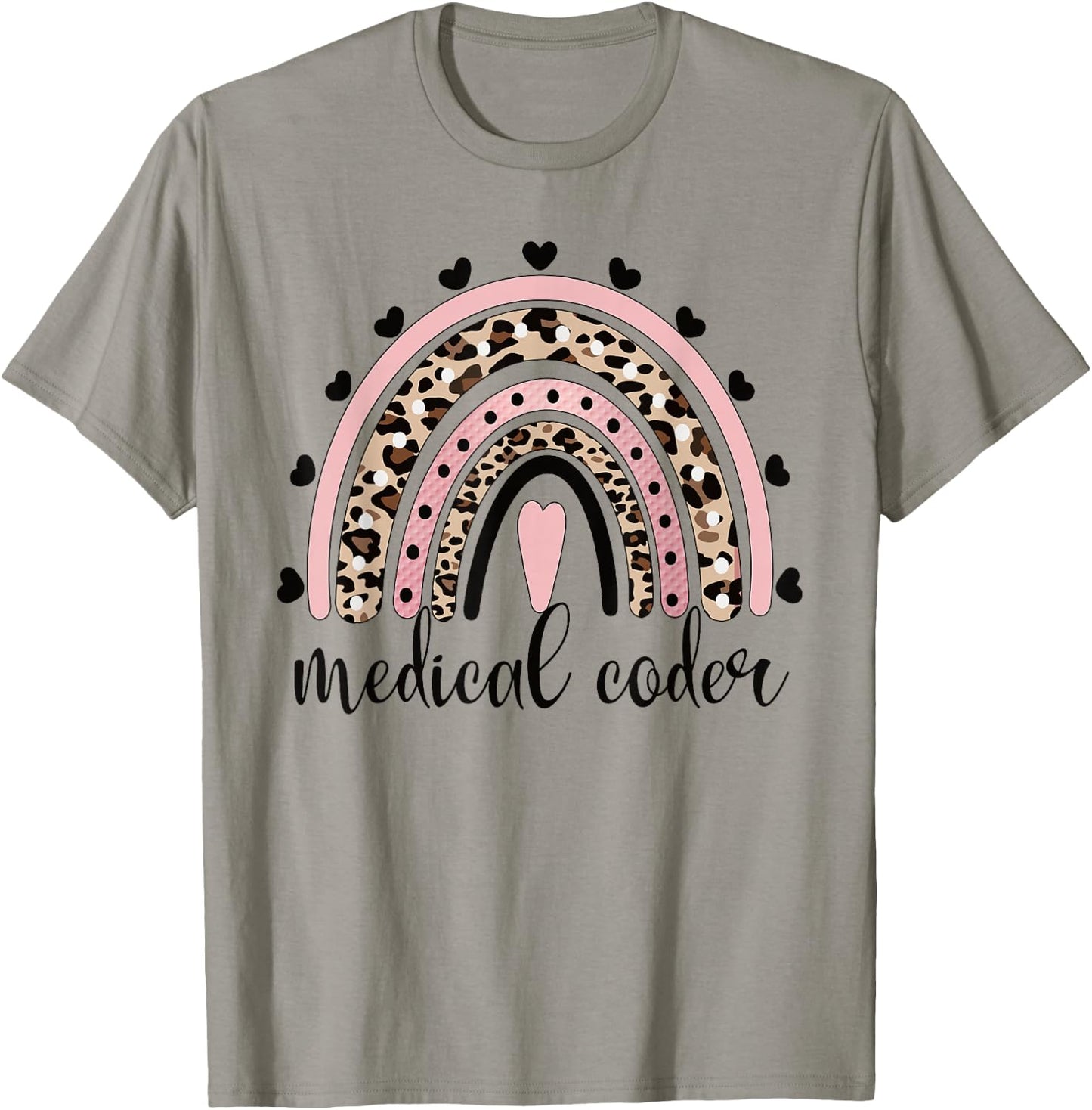 Medical Coder Rainbow Medical Coding Clinical Coder T-Shirt - T-Shirt | Sand