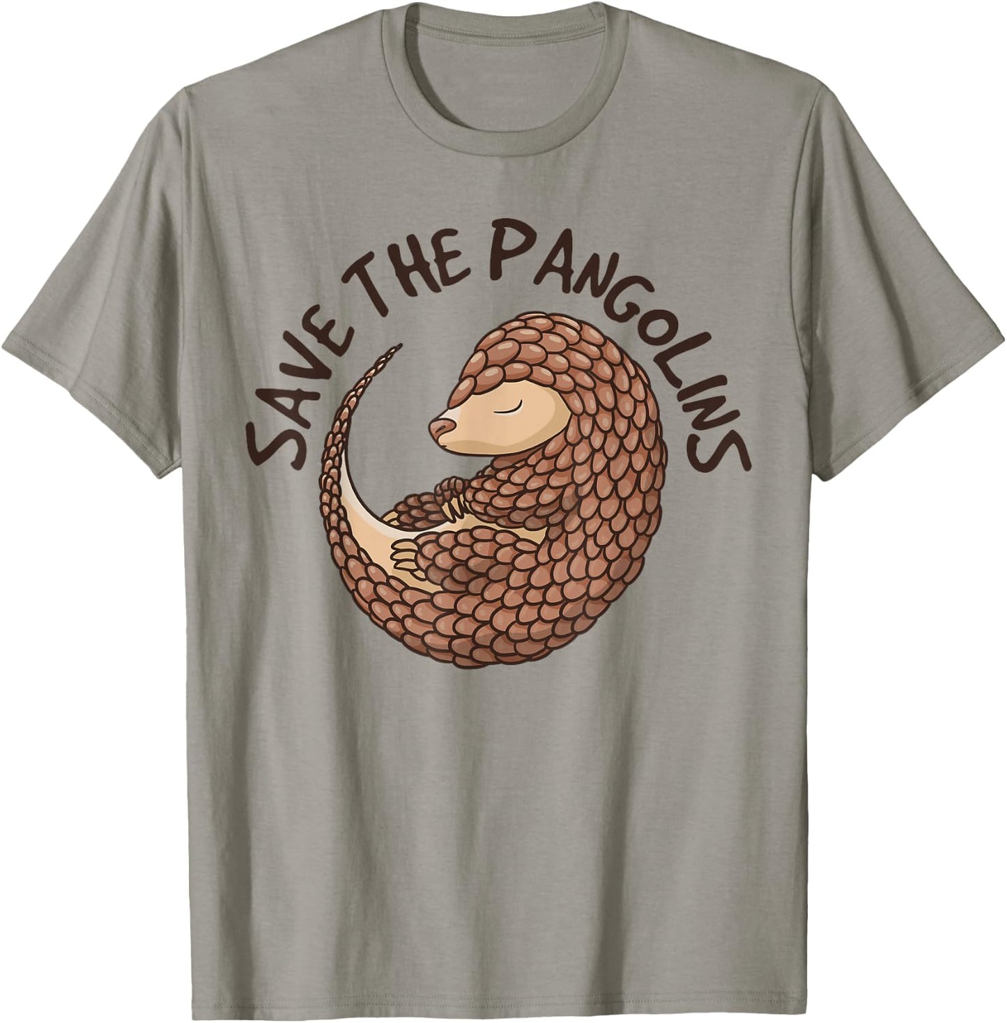 Save The Pangolins T-Shirt - T-Shirt | Sand