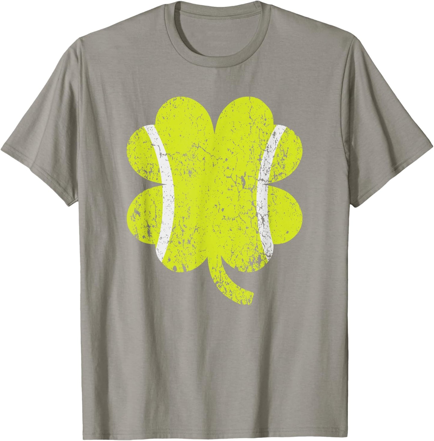 Tennis Shamrock Four Leaf Clover St Patricks Day T-Shirt - T-Shirt | Sand
