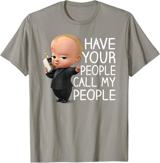The Boss Baby Call My People T-Shirt - T-Shirt | Sand