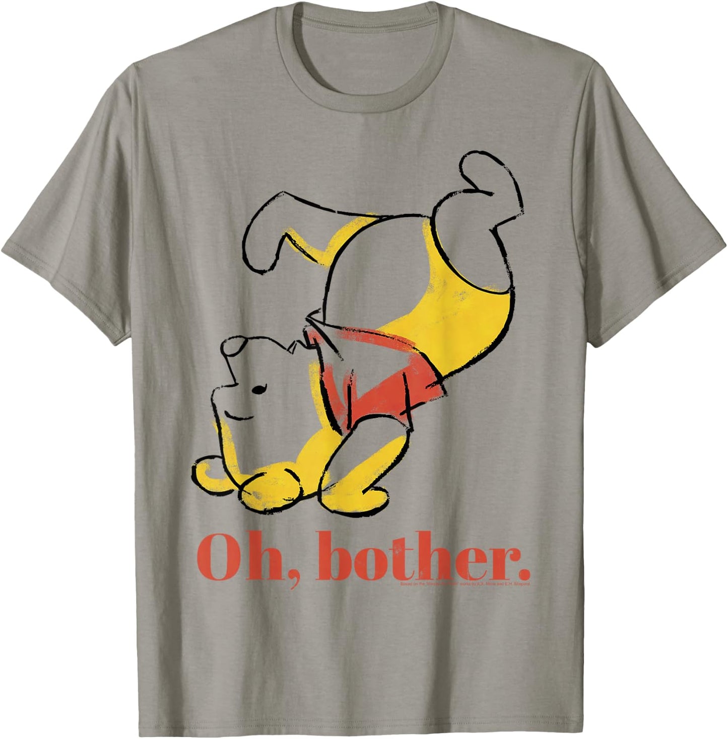 Disney Winnie The Pooh Oh Bother Sketch T-Shirt - T-Shirt | Sand