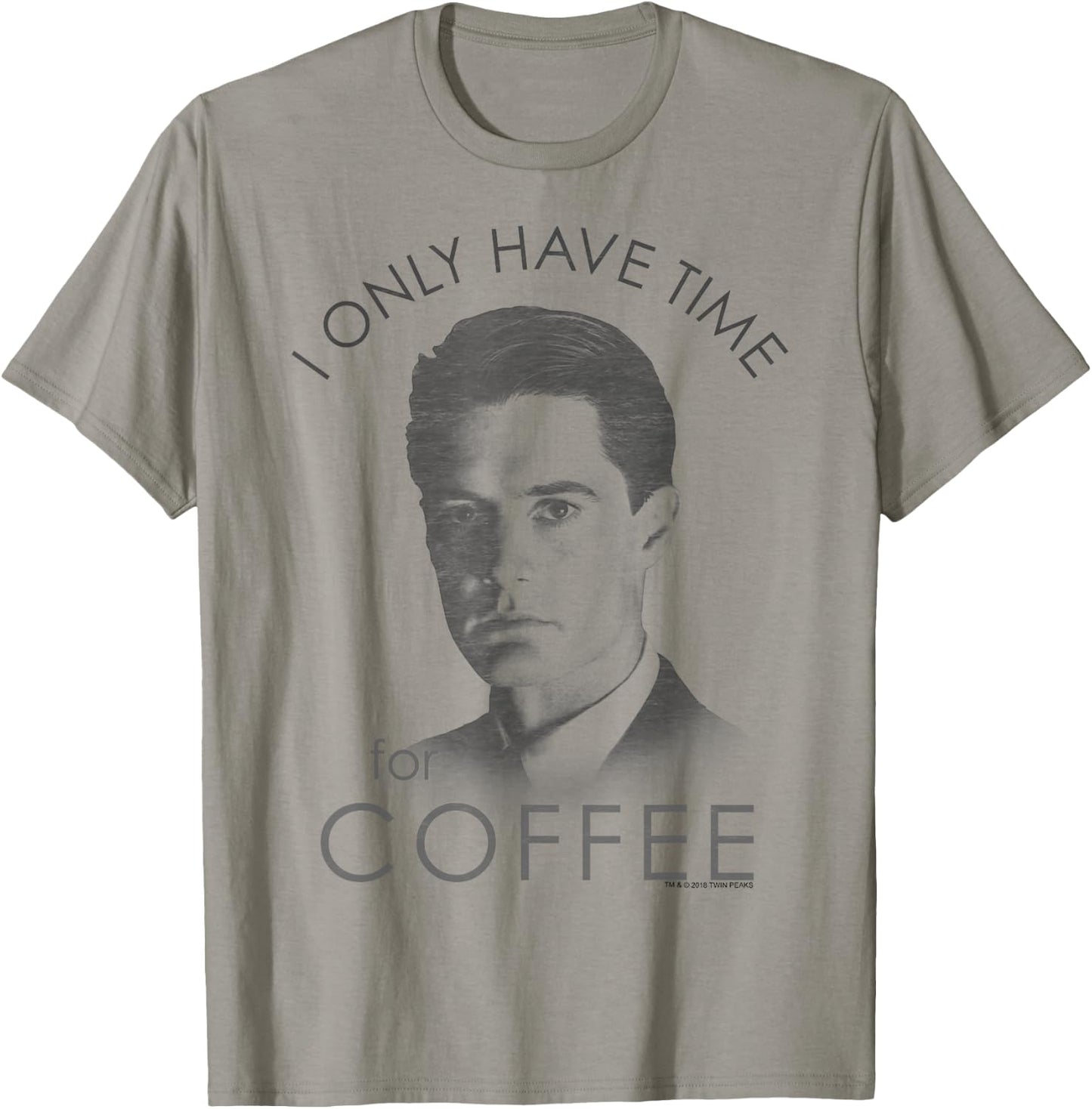 Twin Peaks Agent Cooper Only Time For Coffee Graphic T-Shirt - T-Shirt | Sand