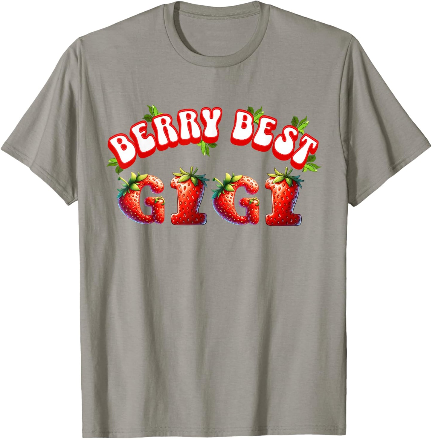 Gigi Strawberry Cute Graphic Mother's Day Best Grandmother T-Shirt - T-Shirt | Sand