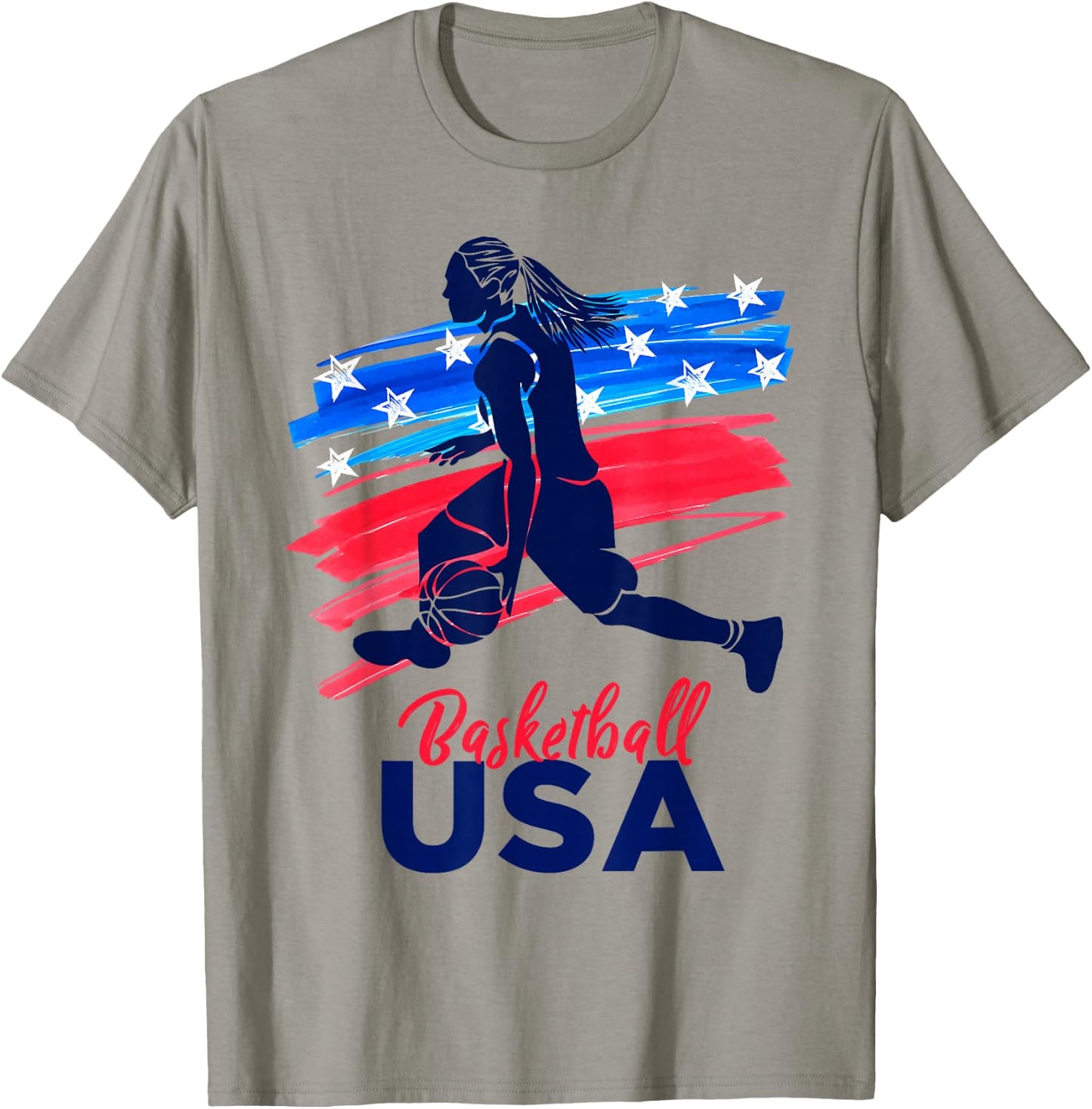 Basketball USA Support Team Shirt Basketball Lover T-Shirt - T-Shirt | Sand