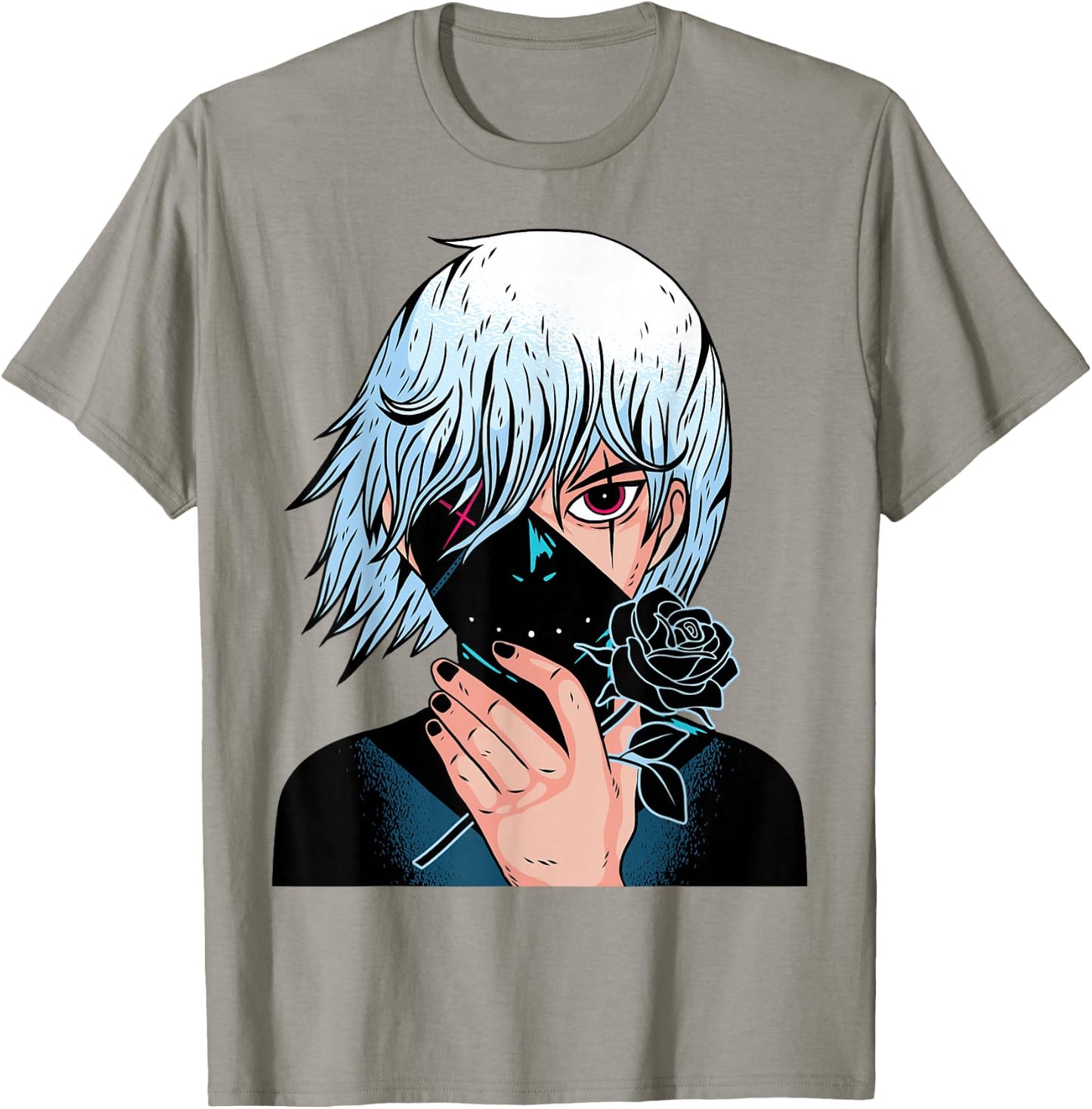Black Roses - Alt Aesthetic - Anime Manga Pink T-Shirt - T-Shirt | Sand