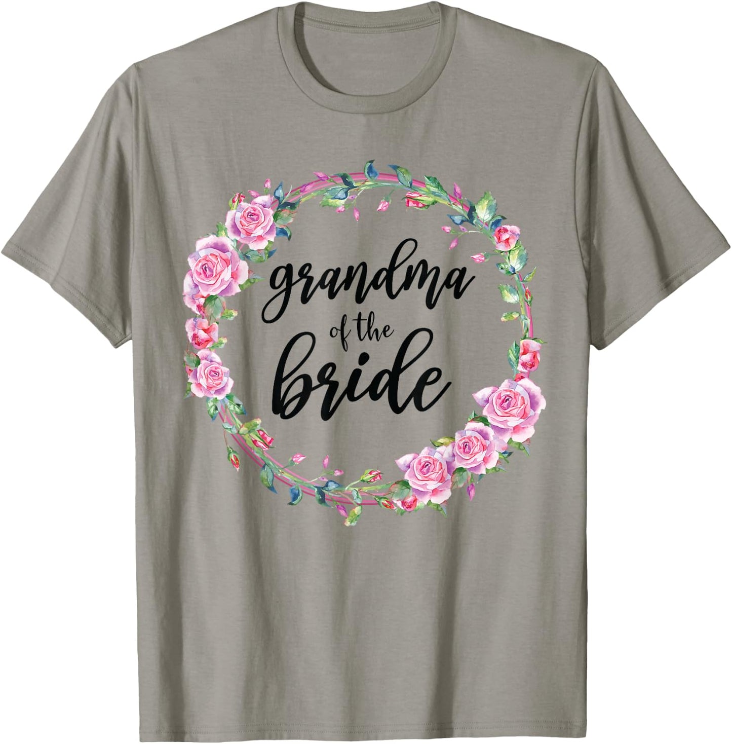Grandma Of The Bride Wedding Matching Bridal Party T-Shirt - T-Shirt | Sand