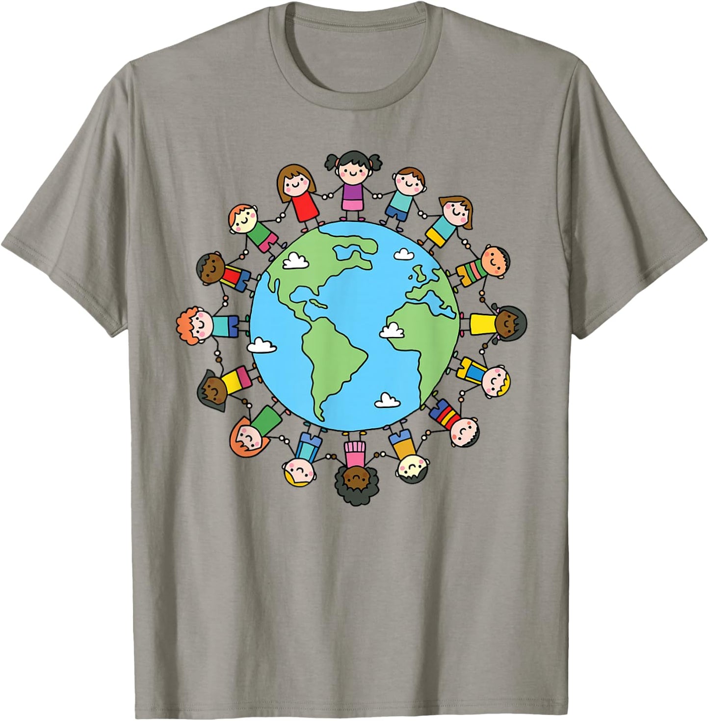 Earth Day 2026 Boys Girls Environment Nature Planet Teacher T-Shirt - T-Shirt | Sand