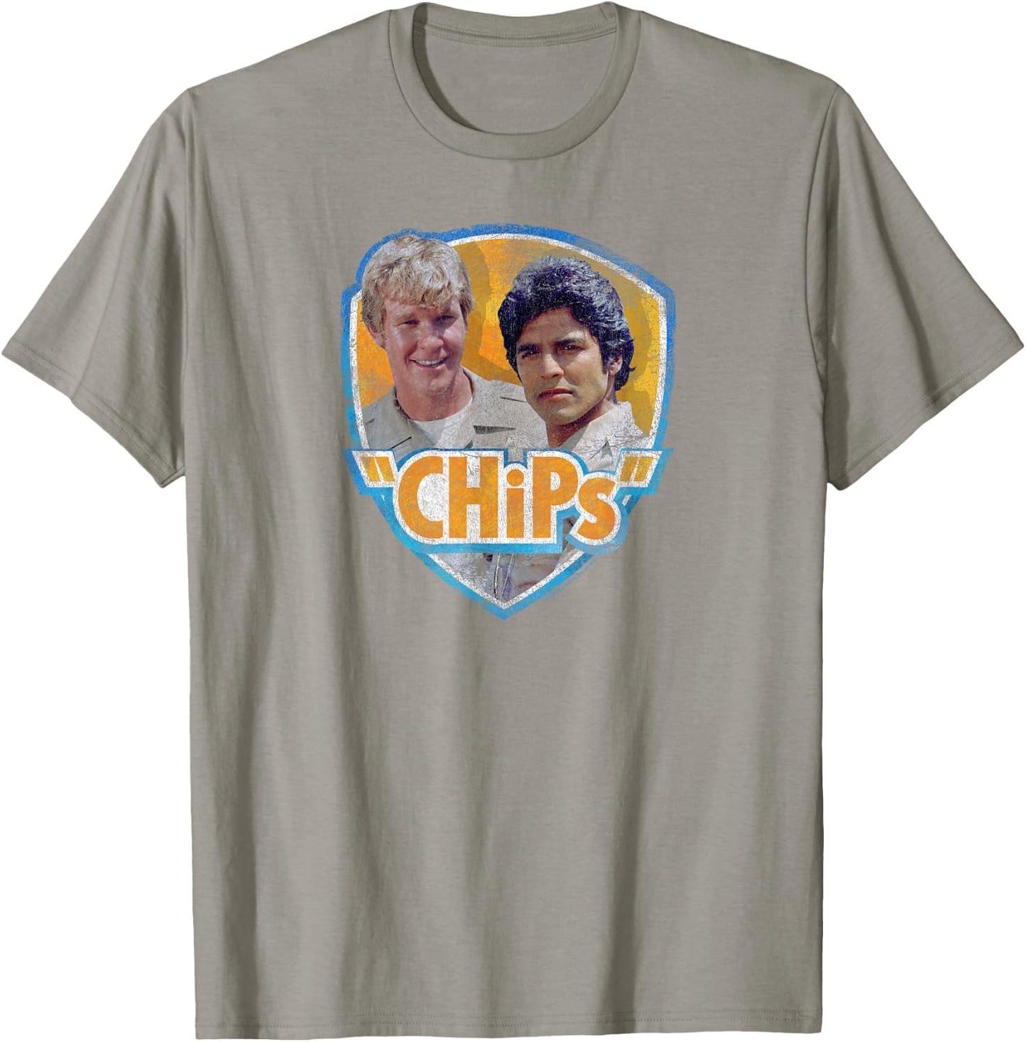 Chips TV Series Characters T-Shirt - T-Shirt | Sand