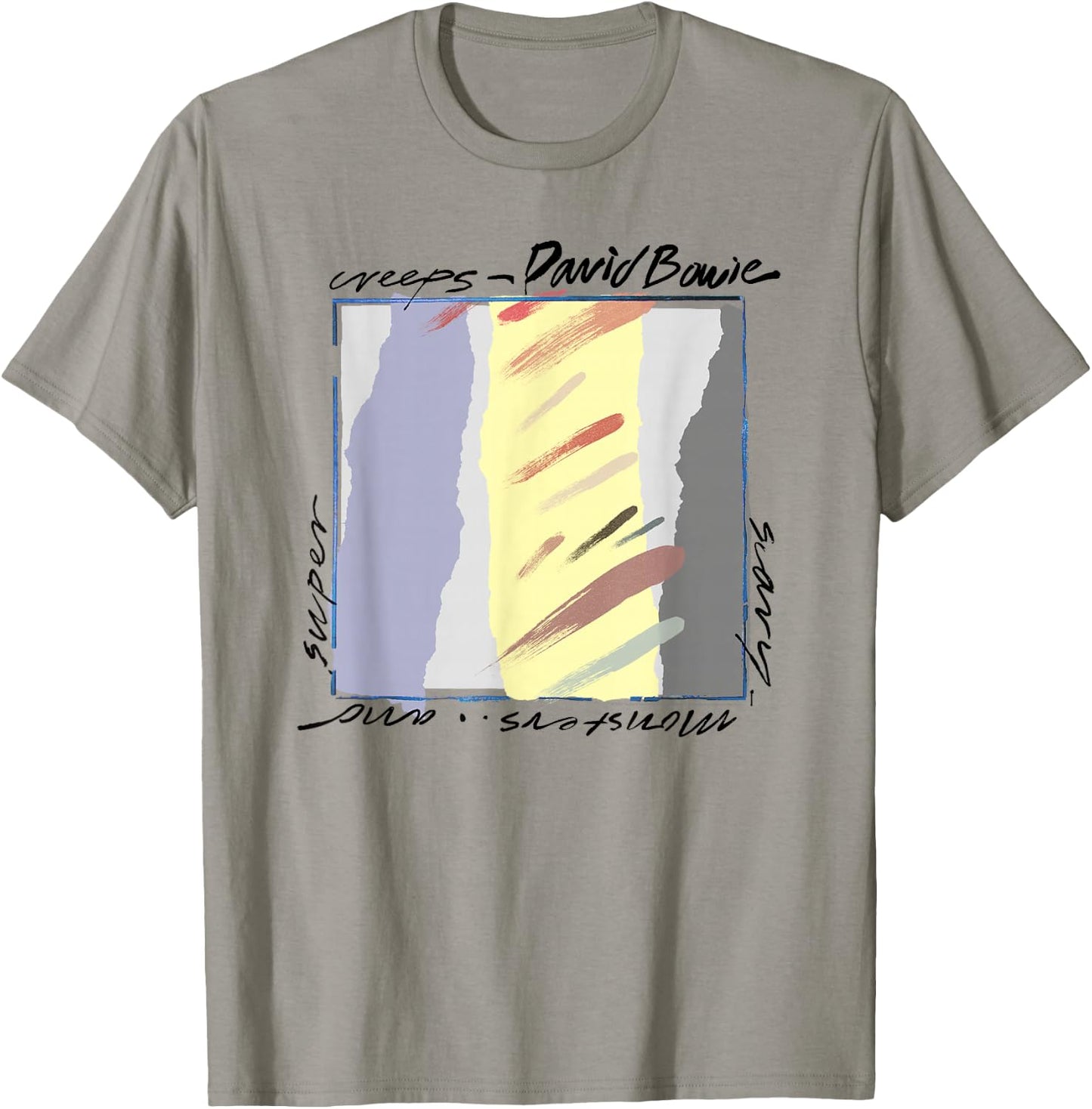 David Bowie - Scary Monsters Abstract T-Shirt - T-Shirt | Sand